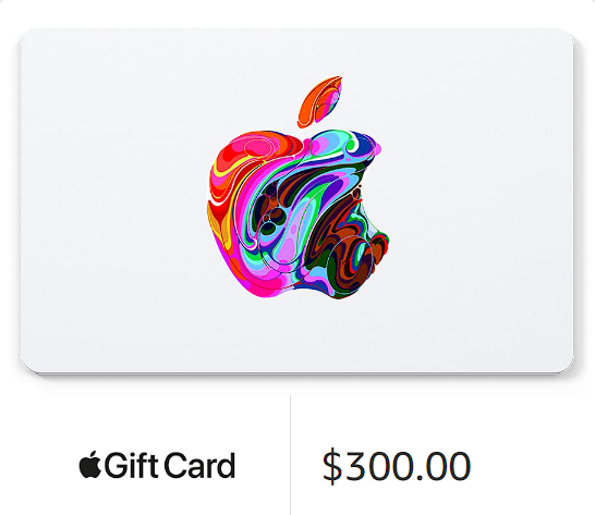 iTunes Gift Card 300 $ ili €