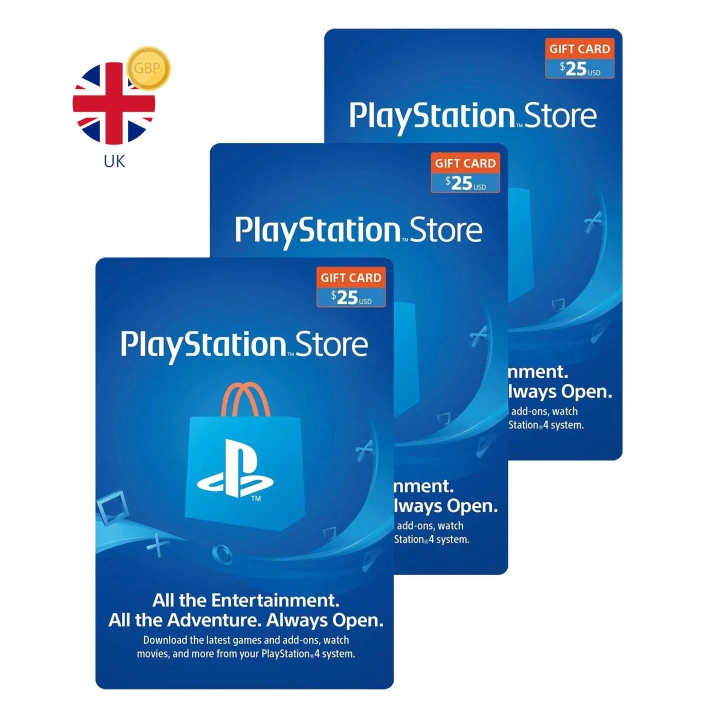 PlayStation Gift Card UK (poklon kartica)